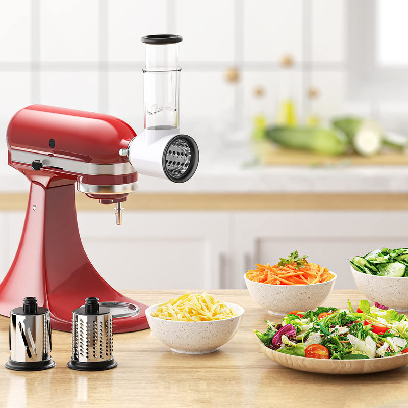 Slicer Shredder Attachment for KitchenAid Stand Mixers, Vegetable for Kitchenaid, Cheese Grater by Gvode
