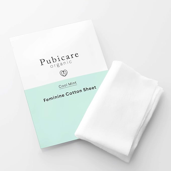 Puvicare Organic Feminine Cotton Sheet Cool Mint 20 Count - NewNest Australia