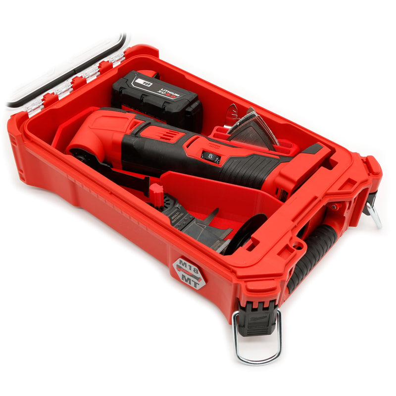 Packout Compact Tool Organizer for Milwaukee 2836-20 M18 Fuel or 2626-20 M18 Cordless Multi-Tool, Accessories and Battery – Fits Box and Tool (Box and Tools Not Included) for Enhanced Protection