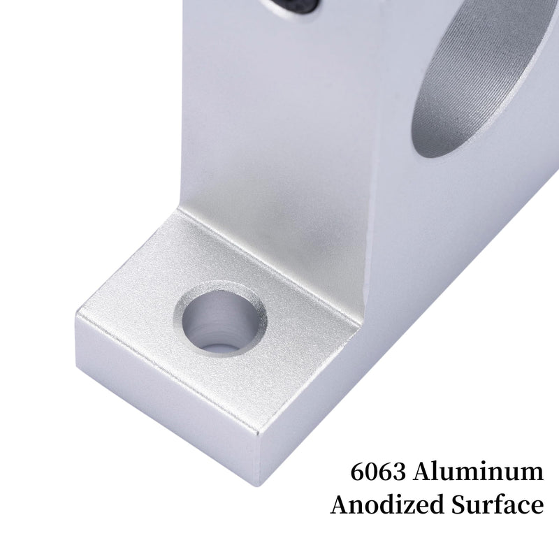 Linear Motion Rod Support 2pcs SK20 Aluminum Rail Guide Clamping for Diameter 20mm (0.787 inches) Shaft BELLA BAYS 2