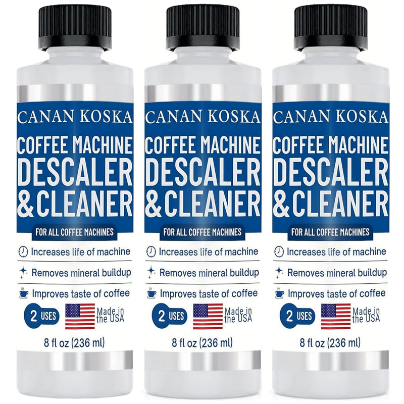 Coffee Machine Descaler 8 oz – Universal Descaling Solution for All Coffee Makers Drip Machines – Removes Limescale Calcium Buildup – 2 Uses (1, 8 Fl Oz (Pack of 1)) 8 Fl Oz (Pack of 1)