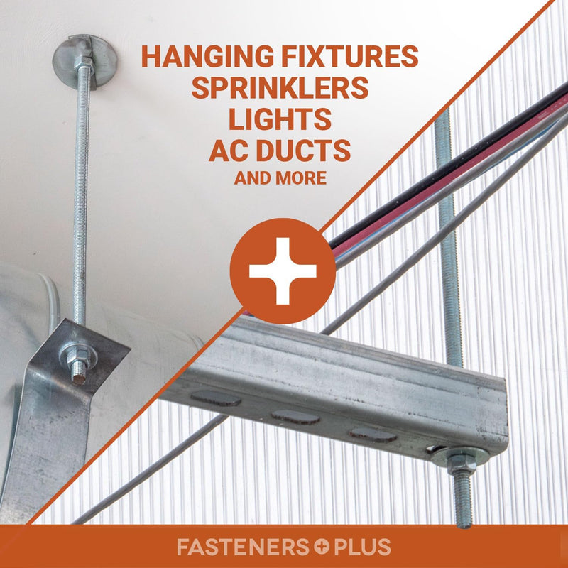 A307 Fully Threaded Rod, 3/8" Diameter, 16 Thread Size, 18" Length, Right Hand Threads Designed for Hanging Fixtures, Sprinklers, Lights - Plain Finish 3/8" -16 x 18" 1