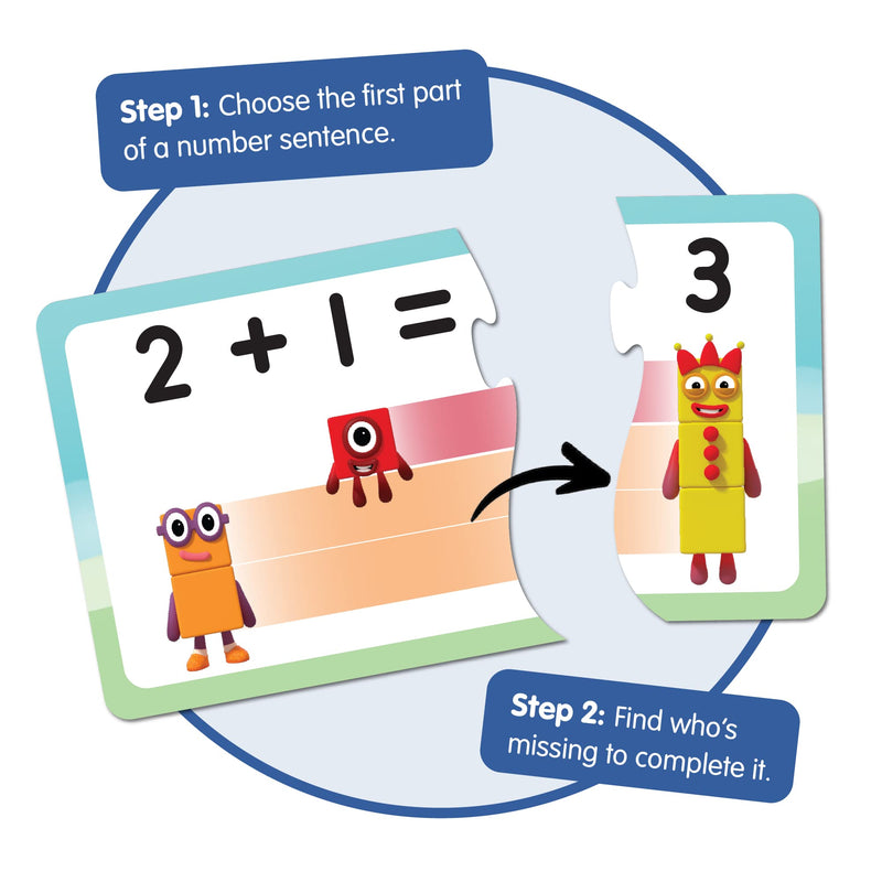 hand2mind Numberblocks Adding and Subtracting Puzzle Set, Addition and Subtraction Games, Number Puzzle, Matching Game, Preschool Math Toys, Toddler Educational Toys, Stocking Stuffers for Kids 3-5