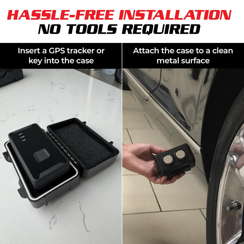 Spy Spot Magnetic GPS Tracker Case with Strong Neodymium Magnets - Weather-Resistant Stash Box for GPS Trackers or Spare Keys - Under Vehicle Mount for GL200 GL300 GL300W GL300MA