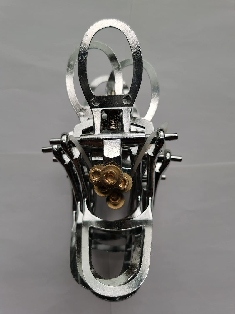 S&Dent TUV CE 5PCS Nickel Coated Articulator Medium Size Laboratory Instruments Adjustable Equipment Denture Articulator Zinc Alloy Material