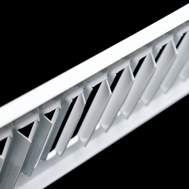 Fits 2x14 Duct Opening | Toe Kick Vent Cover by Handua | Cabinet Toe Kick Space Register Grille | HVAC Toe Space Vent Cover | Outer Dimensions: 3 3/8" X 15 3/8" | Off White 2" X 14" Duct Size Off-White