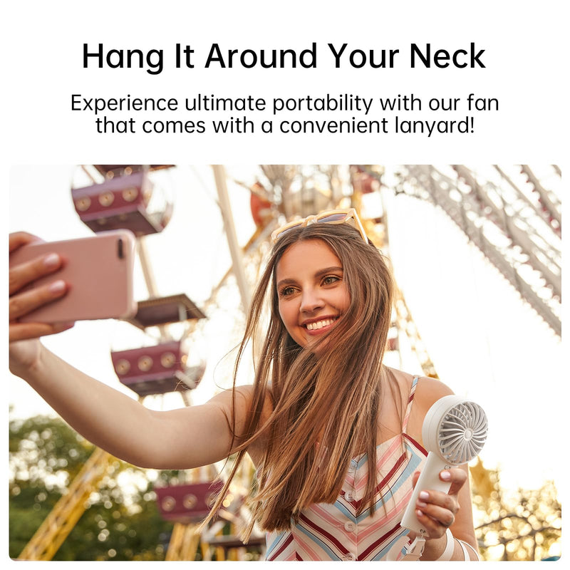 JISULIFE Handheld Portable Fan, Stronger and Longer-Lasting: 5 Speed, 5000mAh Battery, 12-Blade Turbo For Powerful Wider Wind, LED Display, Rechargeable Personal Fan for Travel Concerts Makeup-Gery Grey
