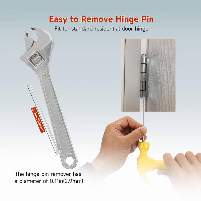 Residential Door Hinge Adjustment Tool, Adjustable Door Hinge Bender for 7mm-13mm Door Hinge, Versatile Door Alignment Solution with Hinge Pin Remover