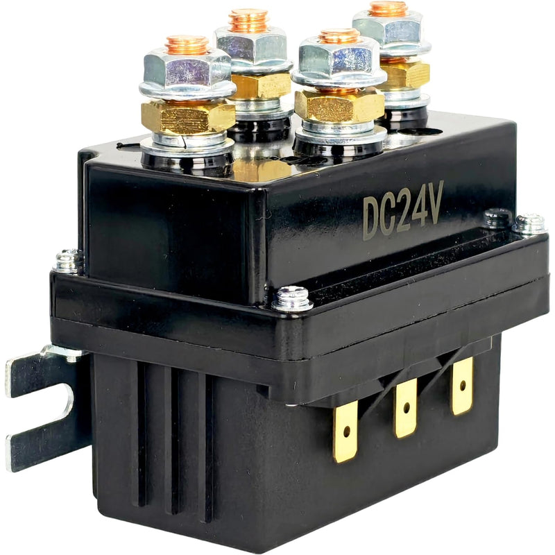 12V 500A Winch Solenoid Contactor Relay for 8000lbs-17000lbs ATV UTV Boat 4x4 Vehicle SUV Truck Control Compatible with Warn A2000 Compatible with Badlands 12000 4WD 3-Wire Motor 12