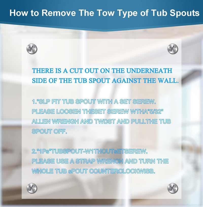 2 Set Tub Spout Diverter Repair Kit, Bathroom Shower Bathtub Leaky Faucet Repair Replacement Parts, Includes 2 Diverter Valve Stems, 2 Gates Seals and 2 Cup (Brushed Nickel) Brushed Nickel