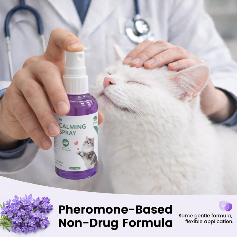 Cat Calming Pheromone Solutions – Diffuser Kit & Spray Options (Calming Spray – 2 Bottles)