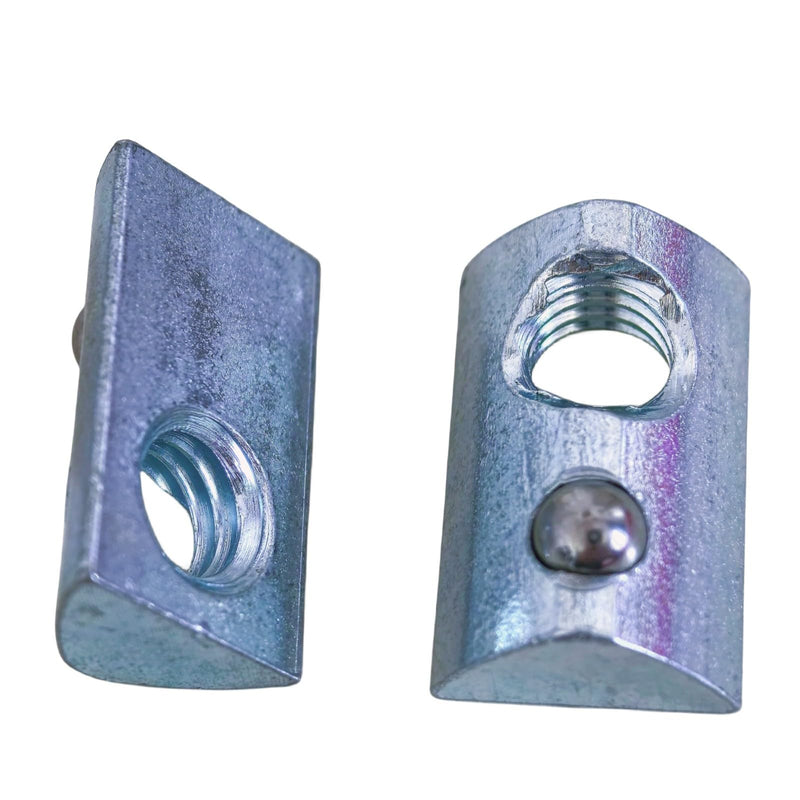 5/16-18 Steel Roll in T-nut with Ball Spring, Suitable for 15 Series or 40 Series Aluminum Extrusion Profile Rail (20 Packs)