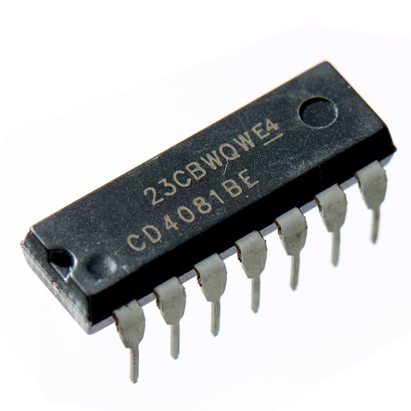 20pcs CD4081BE CD 4081 CMOS Quad 2-Input and Gate 6.8 mA 3V to 18V,14-Pin.