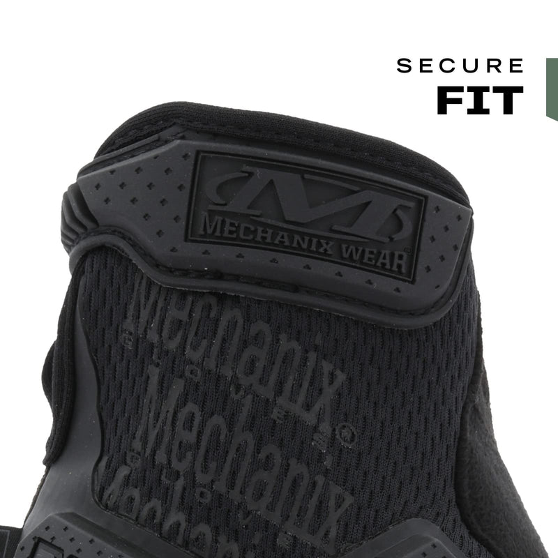 Mechanix Wear: M-Pact Covert Tactical Gloves with Secure Fit, Touchscreen Capable Safety Gloves for Men, Work Gloves with Impact Protection and Vibration Absorption (Black, Large) Black