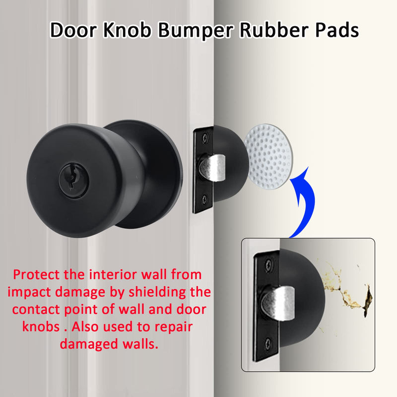 3 Pack Matte Black Round Ball Door Knob with Different Keys Passage Door Privacy Locking Interior/Exterior Door Knob/Berlin Series Lock for Room Door 3pcs Keyed Entry Black Matte ET3