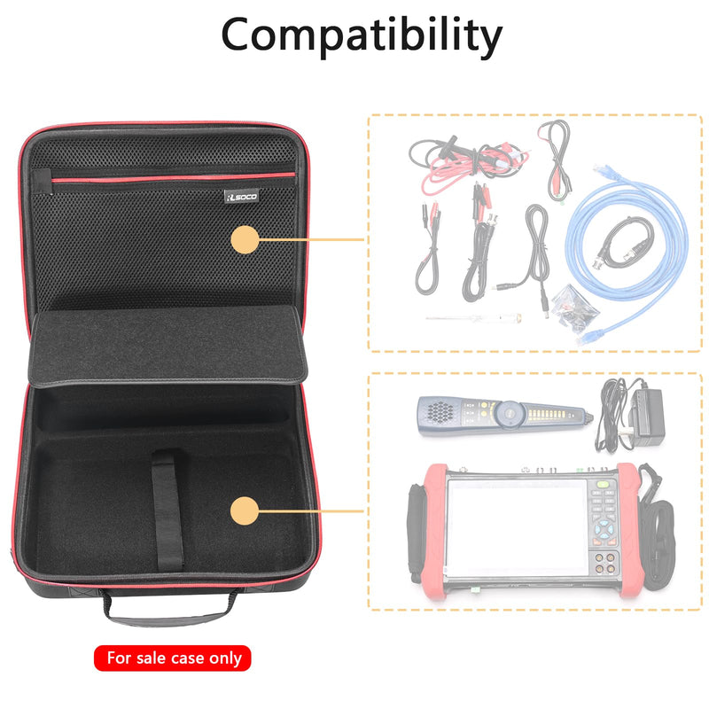 RLSOCO Case for Rsrteng/UNILOOK/Triplett CTV Camera Tester, Works With Rsrteng IPC-9800ADHS Pro/IPC-9800MOVTADHS Pro,Triplett 8075 and More (Case Only)