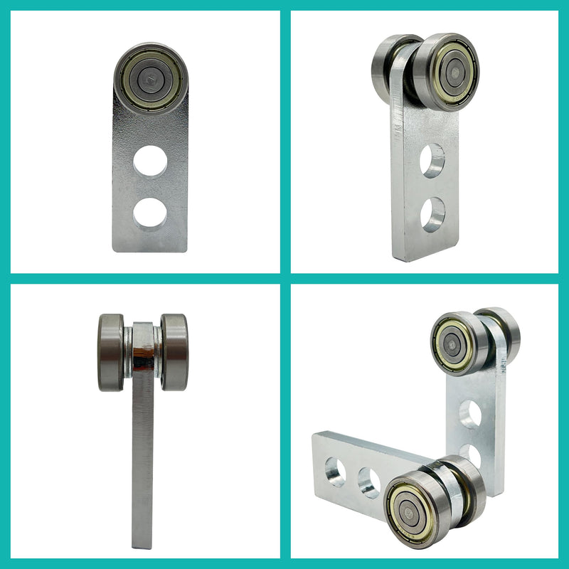 2 Wheel Trolley Assembly Rollers, Two Bearing Trolley Assembly for 1-5/8" Wide and All 1-5/8" or Taller Strut Channel, Trolley Roller Garage Pulley System Hoist System (2 PCS) 2 PCS