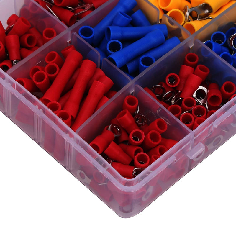 Wire Connector Kit, Crimp Terminal Kit Cold‑Pressed 520Pcs Easy to Install for Professional Use for Industry