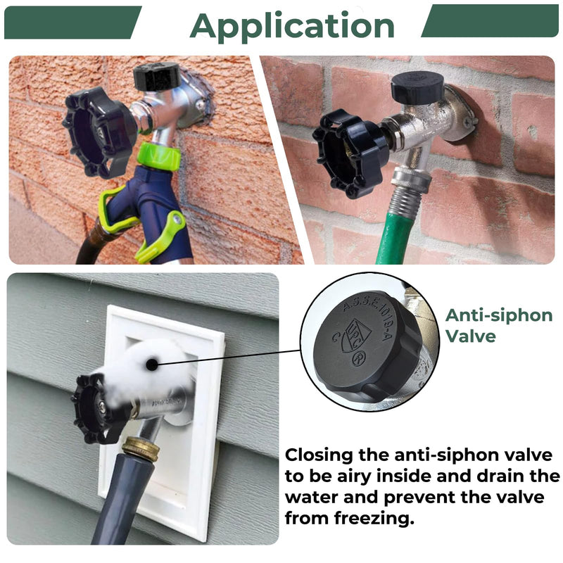 TTFLEX 12" Frost Proof Spigot 1/2" Push to Connect with 3/4" MHT Hose Bibb 1/2" Push-Fit 12 Inch