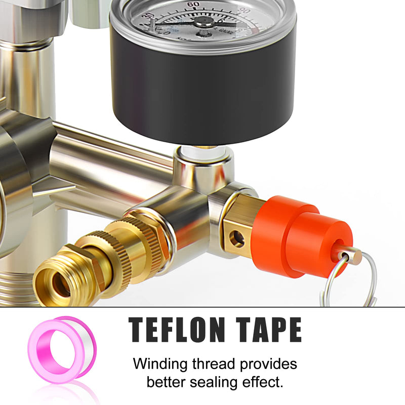 MEANLIN MEASURE Air Compressor Pressure Switch Control Valve 90-120 PSI 110V-240V Replacement Parts With 0-180 Pressure gauge and Manifold Regulator 90-120 PSI With Manifold Regulator