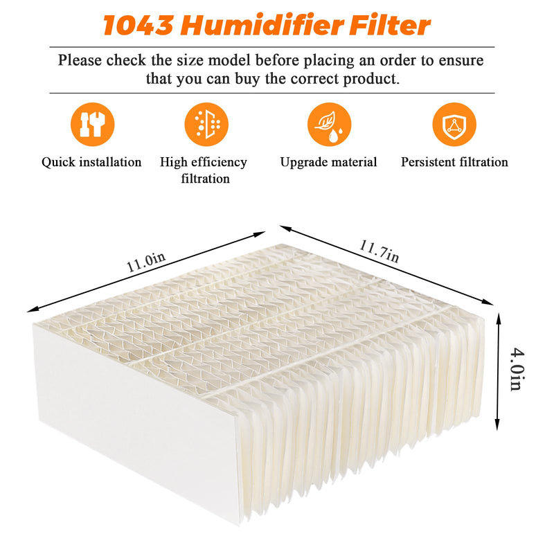 Blutoget 1043 Humidifier Wick Filter Compatible with Essick Air EP9 Series EP9500, EP9700, EP9800, EP9R500, EP9R800 821000 826000 826800 831000 &Bemis Space Saver 800 8000 Series Humidifiers