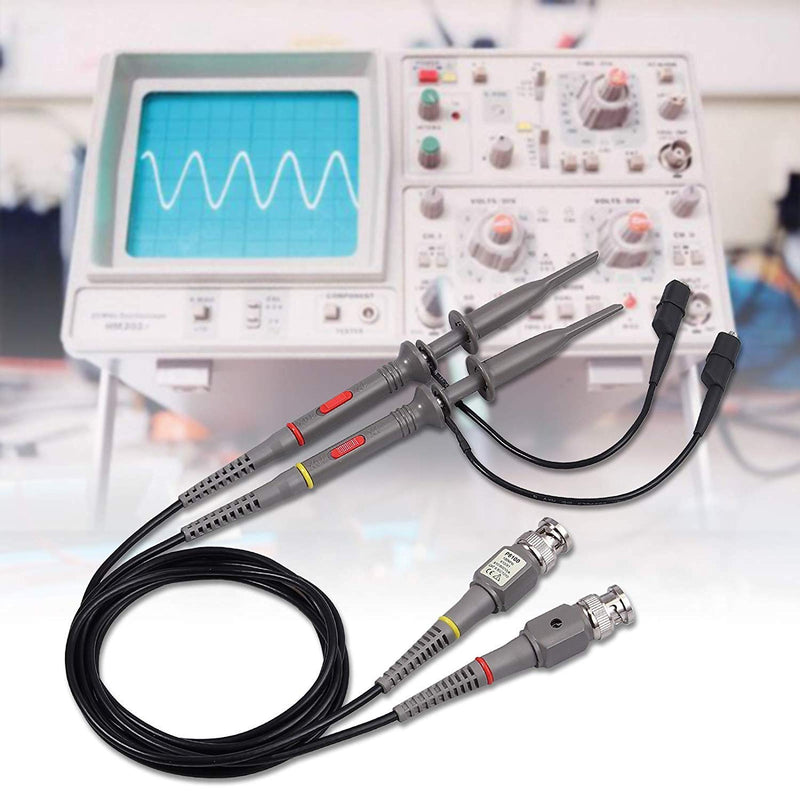 Universal Oscilloscope Probe Kit, 100MHz Oscilloscope Clip Probes with BNC to Minigrabber Test Lead Kit