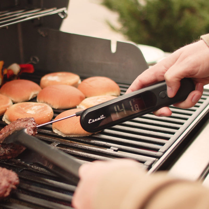 Escali Infrared Surface and Folding Probe Digital Thermometer Stainless Steel Probe, Two-in-One IR Technology