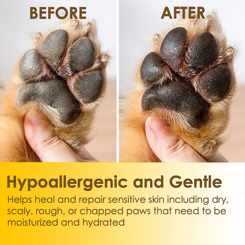 [8 OZ/0.18 OZ/0.36 OZ] Natureland Organic Paw Wax for Dogs and Cats, Natural Outdoor Protection to Heal, Repair, and Protect Dry, Chapped, or Rough Pads, Helps Protects Paws on Snow, Sand, or Dirt 1 Pack * 0.18 OZ - PawsPlanet Australia