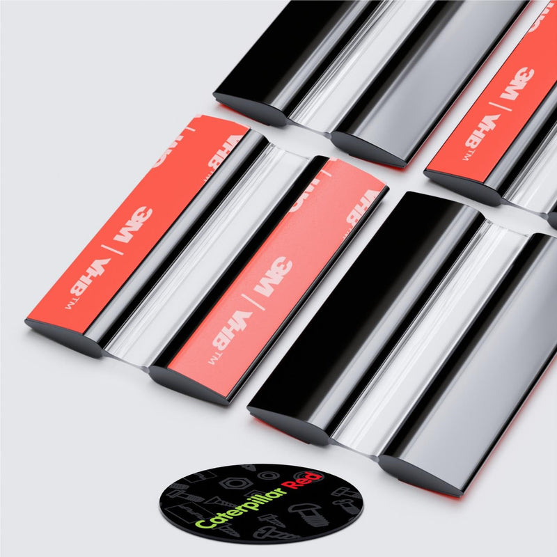 4X 50mm Black Flexible Hinges – No Glue Required. Low Profile, Acrylic Piano Hinges. 2”. 4 Pack