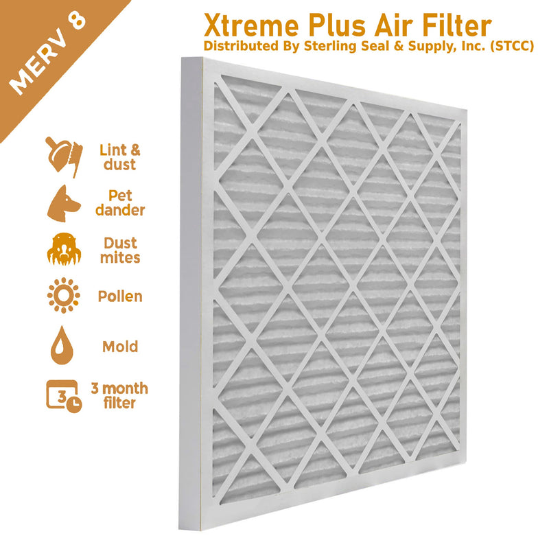 Lamons 10"x20"x1" Xtreme Plus Air Guard Pleat Furnace Filter MERV 8 (3 Pack)