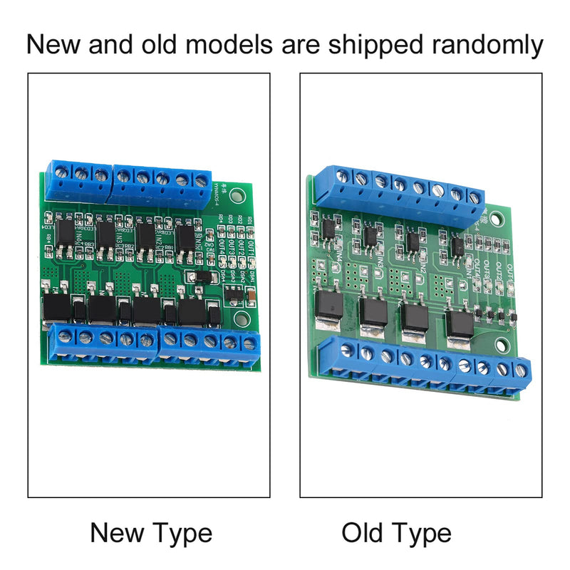 PWM MOS FET Module, PWM 4-Channel MOS FET Module PLC Amplifier Circuit Board Driver Module, Motor Driver Board 3-20V to 3.7-27VDC 10A