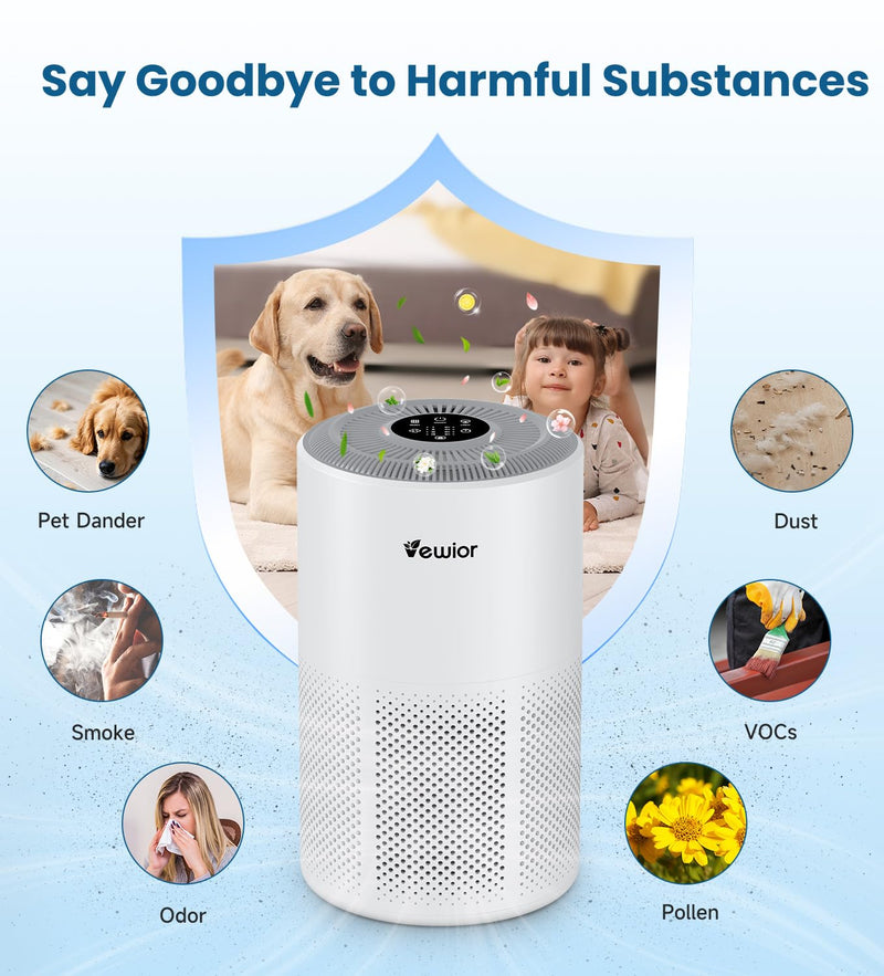 VEWIOR Official Air Purifier Replacement Filter for D10N