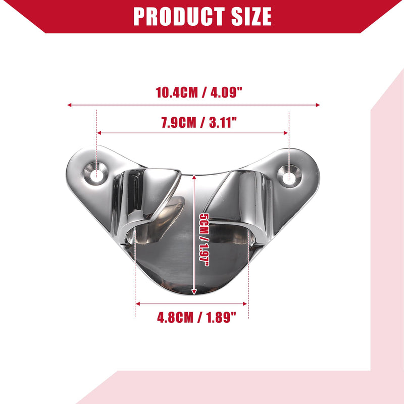 Boat Fairlead/Boat Angled Bow Chocks/Durable/Stainless Steel / 2 Pcs/Silver Tone/for Ship Yacht Boats