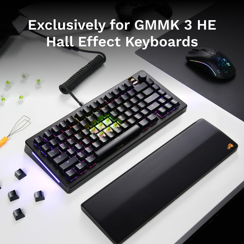 Glorious Raptor Clicky Hall-Effect Magnetic Switches (36-Pack), Transparent Housing, Pre-Lubed Click Bar, HE Hot-Swap Compatible, RGB-Optimized Raptor (Clicky) Standard