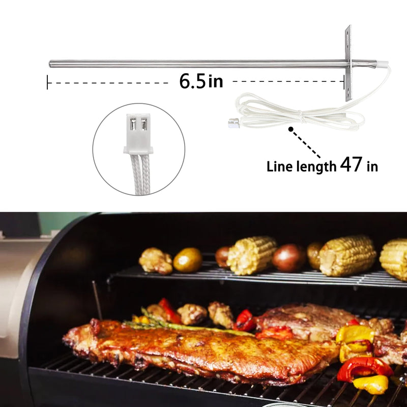 RTD Sensor Probe Replacement for Camp Chef Wood Pellet Grills and Smokers, Internal RTD Temperature Probe Sensor Accessorie, Replace Parts for Camp Chef PG24-44 RTD Probe