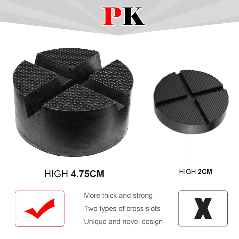 DIY Car Universal X-Slot Jack Pad Rubber Frame Rail Adapter Protector Pinch Weld Side Car Lifting Anti Slip Design Floor Support 10x4.7cm Trolley 1Pcs
