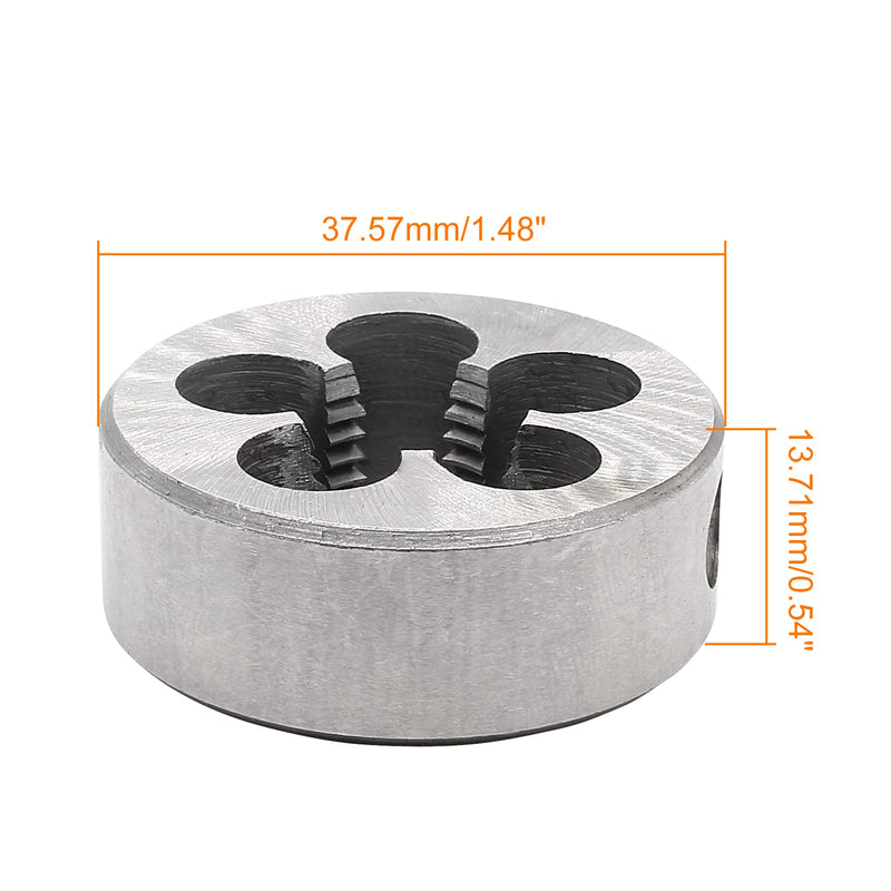 M14 x 1.5 Metric Round Threading Die, HSS M14 x 1.5 mm Machine Thread Right Hand Threading Die for Machine Thread Process Correct Repair