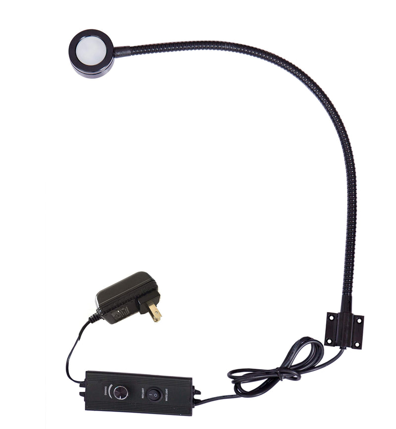 Marine Led White/Red Light, 20 inch gooseneck arm, dimmable Lamps, Flexible Reading Chart Light for Boat, Rv, Caravan (110V) 110V