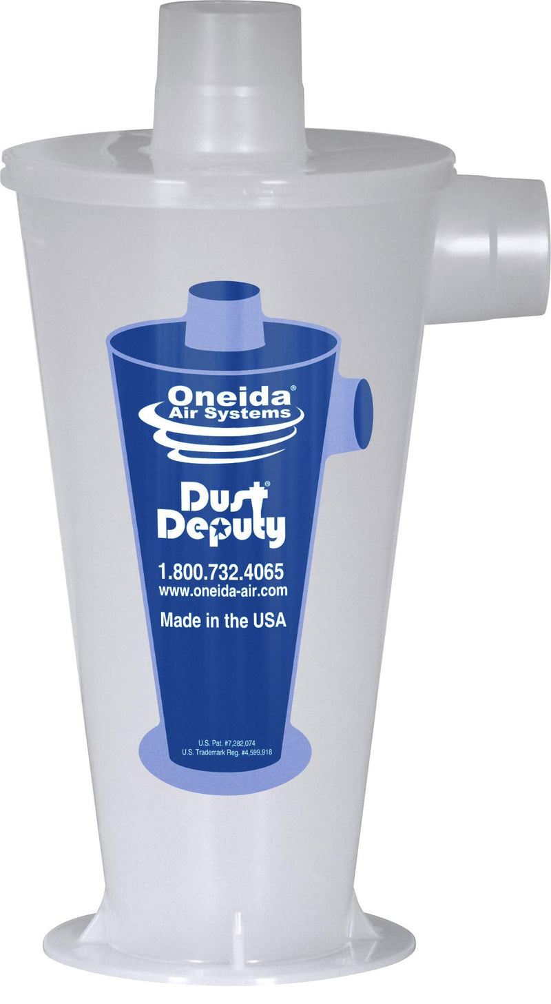 Oneida Air Systems Dust Deputy DIY Anti-Static Retrofit Cyclone Separator for Wet/Dry Shop Vacuums (DD DIY) The Dust Deputy Diy