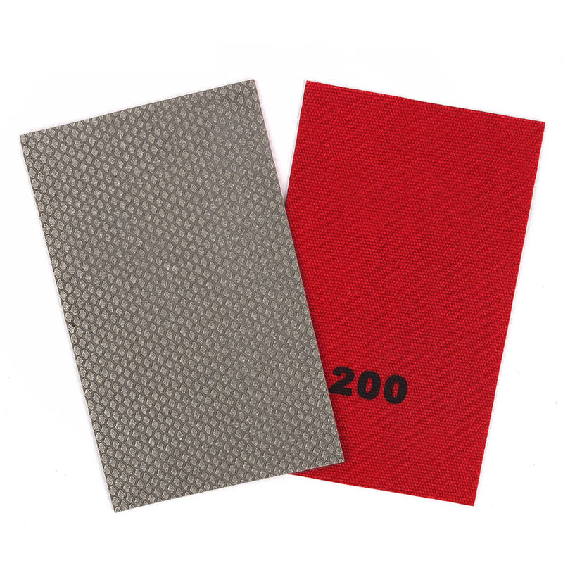 Diamond Sandpaper Electroplated Polishing Sheet Abrasive Sanding Paper Grit 60 120 200 400 Replacement Abrasive mix-4pcs