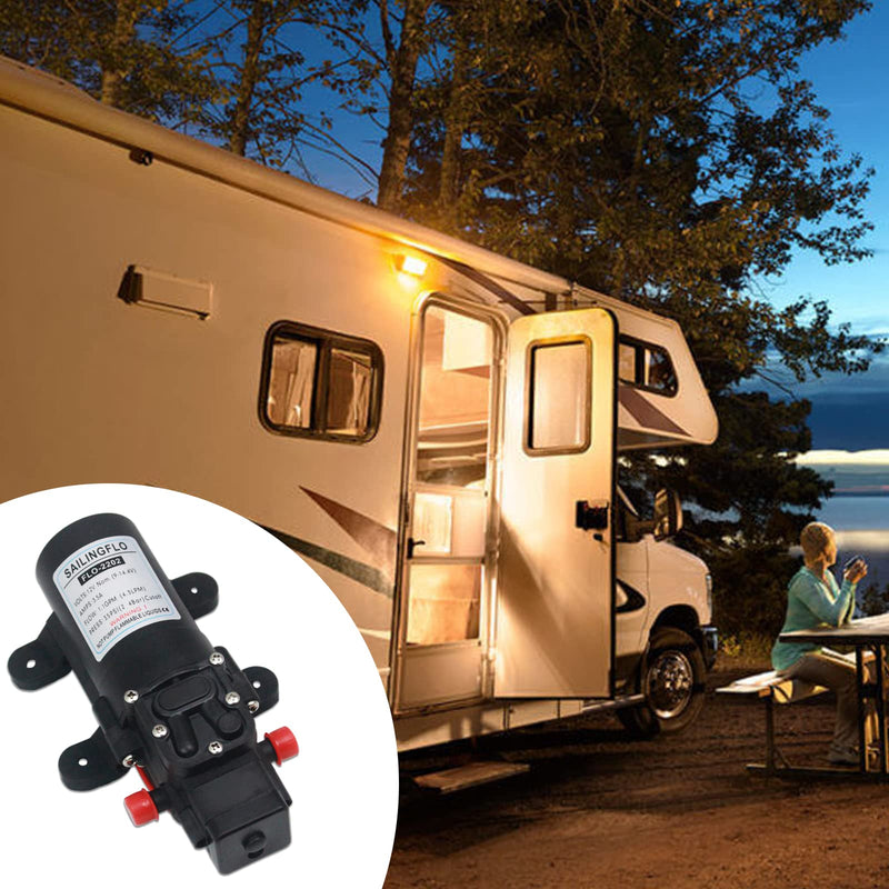 12v Water Pressure Diaphragm Pump 4.3 L/min 1.1 GPM 35 PSI - Caravan RV Marine Boat by SAILFLO