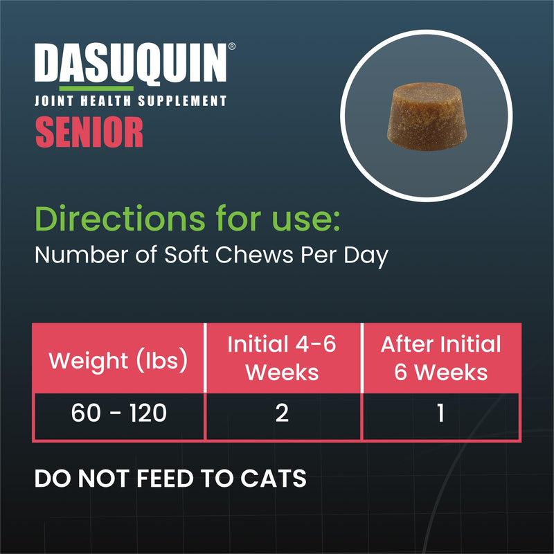 Nutramax Dasuquin Joint Health Supplement for Large Senior Dogs – for Immune Support, Skin & Coat Health, and Brain Health, 84 Soft Chews Large Dog - PawsPlanet Australia