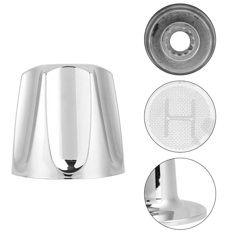 Shower Knobs Replacement Kit 2 Piece, Matte Shower Hot and Cold Tub Knobs Include Base Connectors Screws Bathtub Faucet Handle Remodel Trim Kit Compatible with Pfister Verve (Silver) Silver