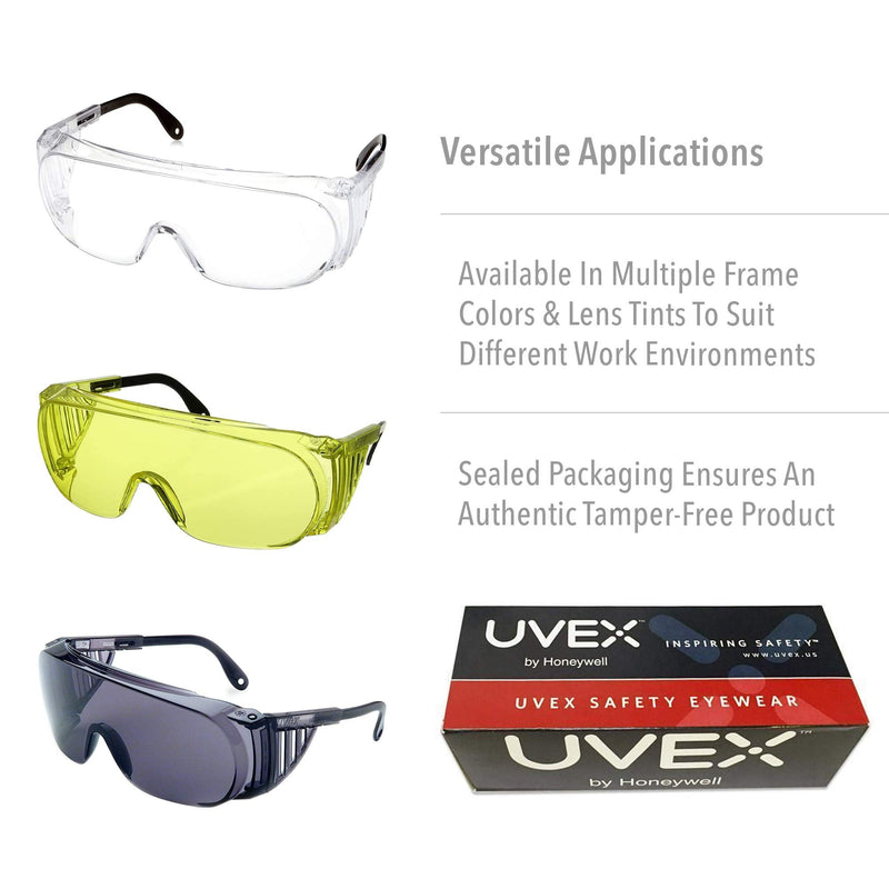 Uvex Ultra-Spec 2000 Visitor Specs Safety Glasses with Clear Ultra-Dura Anti-Scratch Lens Clear Anti-fog Standard