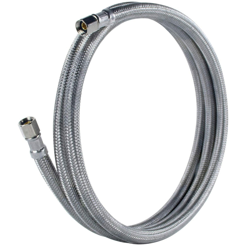 Certified Appliance Accessories Ice Maker Water Line, 5 Feet, PVC Core with Premium Braided Stainless Steel, Silver Pack of 1