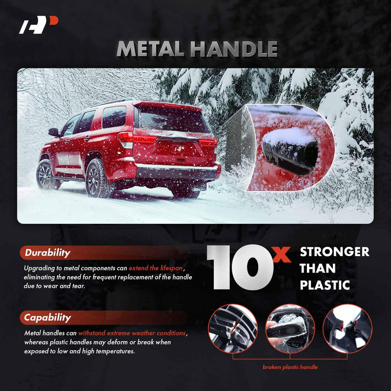 A-Premium Upgraded Metal Tailgate Handle Liftgate Latch Handle Compatible with Ford F-150 1997-2003, F-250 1997-1998, F-150 Heritage 2004, F-250 F-350 F-450 F-550 Super Duty 1999-2002, Textured Black