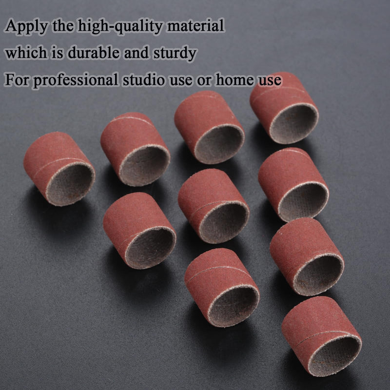 100 PCs Sanding Bands 320 Grit Drums Sleeves For DREMEL Rotary Tools 12CM 320# Grit