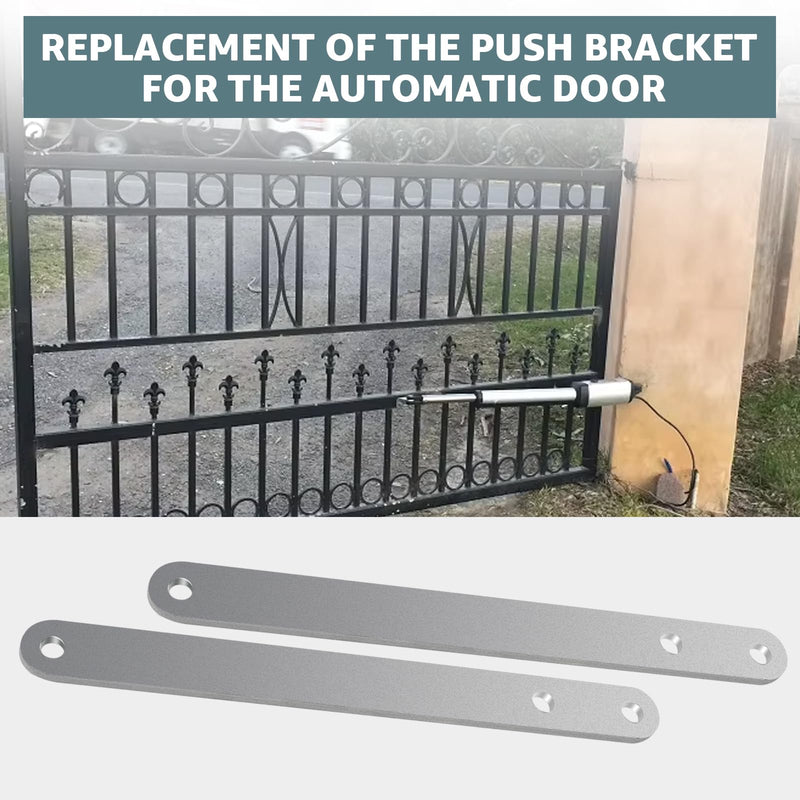 Model AXPO Push-to-Open Gate Brackets for Automatic Swing Gates Opening Away from Property - Solid Steel Rear Mount Pivot Hardware Compatible with Ghost Controls