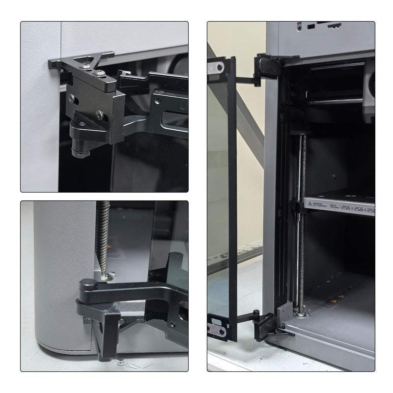 FYSETC Upgraded Parts for Bambulab P2S Door: Assembly All Metal CNC Door Hinge 180/270° Adjustable Easy to Swivel for 3D Printer Lab P2S Not for P1S P1P H2S H2D H2C X1C