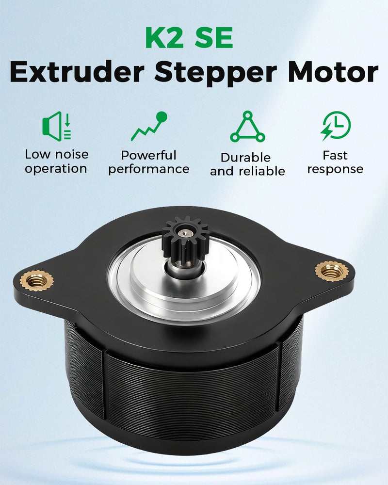 Creality Official K2 SE Extruder Stepper Motor, 36-20_E Axis Motor, High-Torquer with 12-Tooth Gear Silent Operation, Original Replacement Part for K2 SE 3D Printer